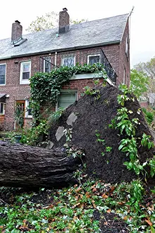 New York City Prints: USA, New York City, Queens, Aftermath of tropical hurricane Sandy, October 30, 2012