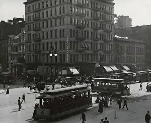 Tram Prints: USA, New York City, Traffic At 23rd Street And Broadway
