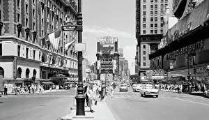 City Living Prints: USA, New York State, New York City, View looking North in Times Square