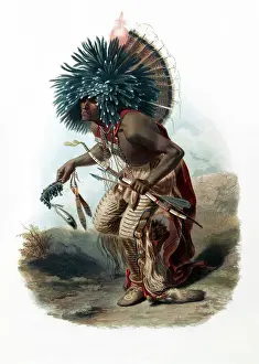 Crow Prints: USA: Pehriska-Ruhpa of the Dog Society of the Hidatsa tribe of Native Americans