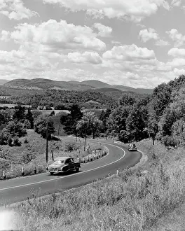 Curve Prints: USA, Vermont, Route 2 looking East from Williston