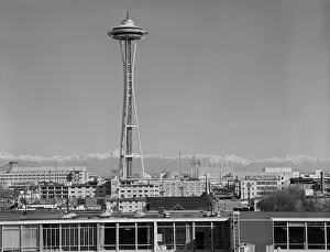 National Landmark Prints: USA, Washington, Seattle, Space Needle
