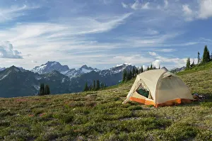 Tent Prints: USA, Washington State. North Cascades backcountry camp