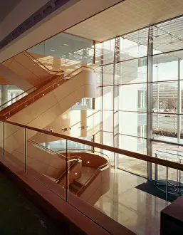 Circling Prints: uxbridge business park phase one atrium at 1st floor walkway