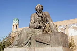 Mathematics Prints: Uzbekistam, Khiva, Statue of Al Khwarizmi, a ninth century mathematician, Ichan Kala
