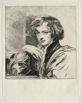 Andrew Prints: Van Dyck. Andrew Geddes (British, 1783-1844). Etching;