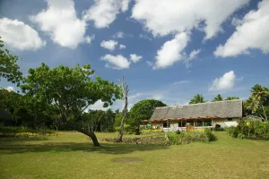 Resort Prints: Vanuatu, Tanna Island, Lenakel. Main Building, Leneai Palms Resort