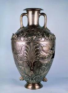 Gilded Prints: Vase with animal pattern by unknown artist