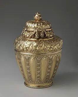 Gilt Prints: Vase with cover (one of a pair) 1675-76 I H