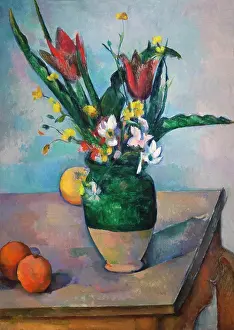 Post Impressionism Prints: The Vase of Tulips, Paul Cezanne