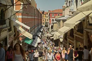 Canal Prints: VENICE ITALY 25 MARCH 2019 View of a street in Venice