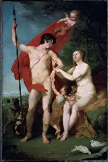 Nude Prints: Venus and Adonis by Sokolov, Pyotr Ivanovich (1753-1791) State Russian Museum