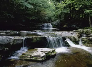 Falls Prints: Vernooy Kill Falls Catskill Mountains New York USA