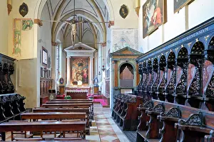 Italienisch Prints: Verona Veneto Italy. The Basilica of Saint Anastasia