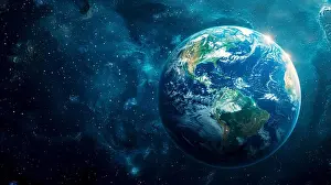 Global Prints: Vibrant Earth from Space. Capturing Earth in full color from space during the day