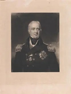 Mezzotint Prints: Vice Admiral Sir Pulteney Malcolm
