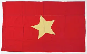 Rouge Prints: Viet minh flag, war during the Indochina War