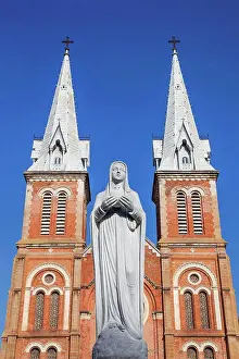 Vietnam Prints: Vietnam, Ho Chi Minh City, Notre Dame Cathedral