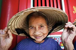 Unesco Prints: Vietnam, Hoi An, Portrait of Elderly Woman