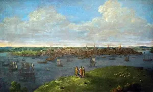 Boston Prints: View of Boston; about 1738 Oil on canvas John Smibert Scottish-American born in Scotland; 1688-1751