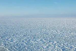Finland Prints: View of broken ice on frozen sea