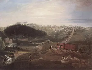George Prints: View from Carr's Hill. Athens. Cooke, George, 1845