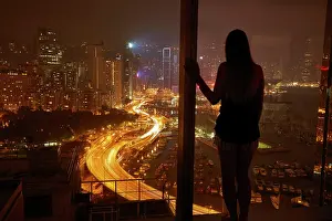Networks Prints: View over Causeway Bay and Hong Kong Island from Twenty One Whitfield Boutique Hotel