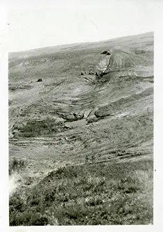 View of Cutoff Trench Dam 179 from Hill