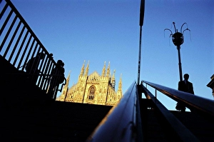 Architecture Prints: View of the Duomo, Milan, Italy