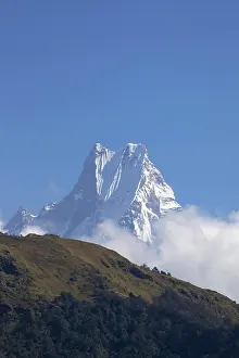 Nepal Prints: View of Fishtail mountain Machhapuchhare