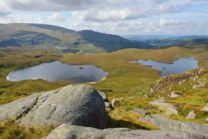Loch Prints: View over the Glenhead Lochs from Rig of the Jarkness