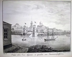 Land Scape Prints: View of the Gruzino estate, Kanoshenkin, G. (active 1820s)