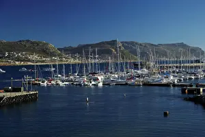 Outdoor Africa Prints: View of harbour at Simons Town Waterfront