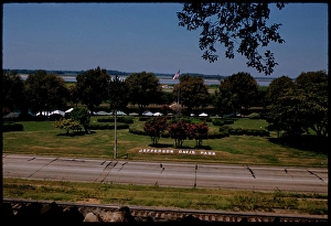 View from above of Jefferson Davis Park, Memphis, Tennessee, Parks. Edmund L. Mitchell Collection