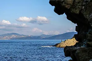 View Into Prints: View of the Mediterranean Sea and the north side of the Mediterranean island Corsica