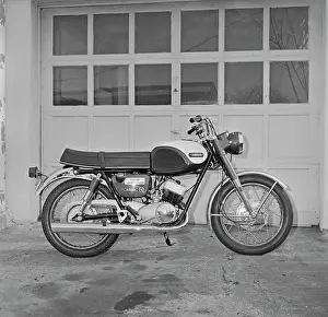Motorbike Prints: Side view of motorcycle
