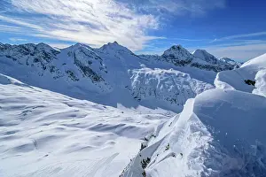 Mountain Chain Prints: View from the Sattelspitze to Löffelspitze