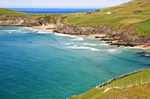 Republic Of Ireland Prints: View over sea and a bay, Blasket Sound