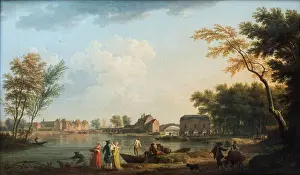 Seine River Prints: View of the Seine in Nogent-sur-Seine