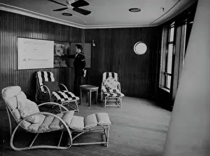 Battleship Prints: A View of the sun lounge aboard the Royal Yacht Britannia
