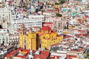 Urban Scene Prints: View over the UNESCO World Heritage Site, Guanajuato, Mexico, North America