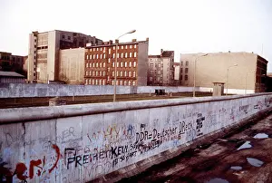 Separation Prints: A view of The Wall, which separates communist-controlled East Germany from West Germany