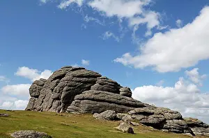 Exterior Photograph Prints: Viewpoint Haytor, large granite rocks on a hill