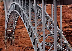 Views of Glen Canyon Dam Bridge in Arizona
