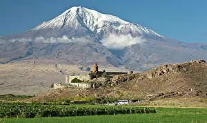 Glacier Prints: Views of Khor Virap Monastery near Mt. Ararat, Armenia
