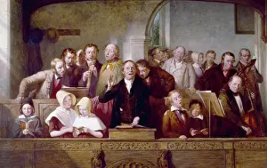 Singing Prints: A Village Choir by Thomas Webster, 1847, (1800-1886)
