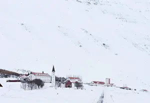 Farm Prints: Village of Holar during winter
