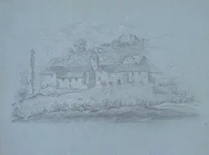 Graphite Prints: Village in a Landscape, 1825, Théodore Rousseau