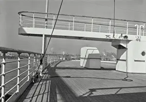 Luxury Prints: Vintage photograph. Aft control bridge on SS America