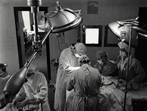 Focused Prints: Vintage Photograph. Charity Hospital under surgery in New Orleans Louisiana